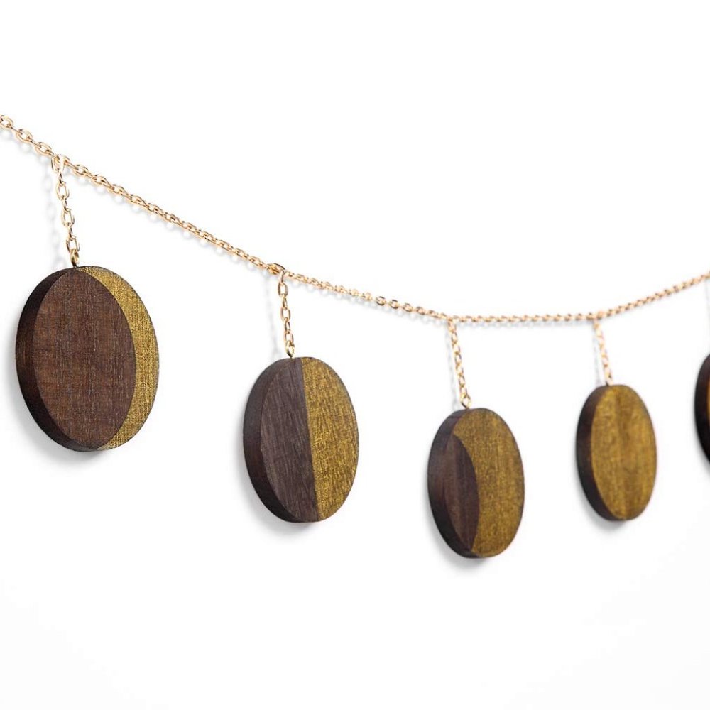🌻NEW🌻 Bohemian Moon Phase Wood Wall Hanging - Picture 5 of 6